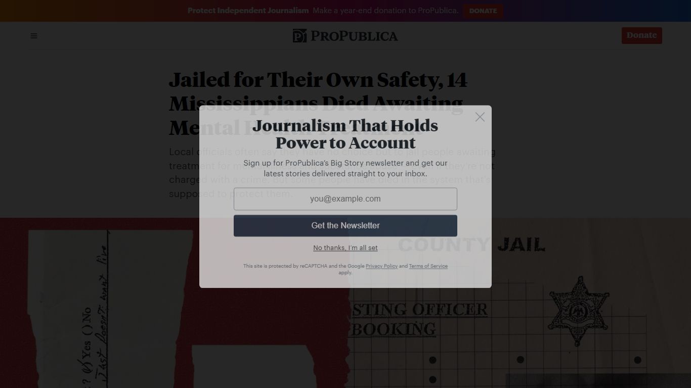 Jailed for Their Own Safety, 14 Mississippians Died Awaiting Mental ...